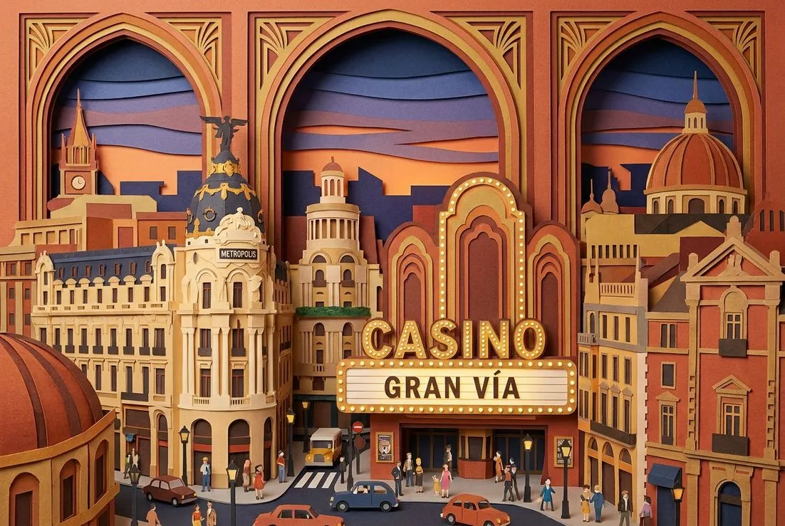 Juegos y entretenimiento en el gran casino de Madrid (Casino Gran Vía)